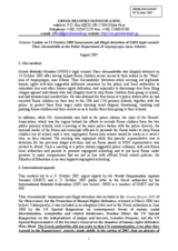 Written contribution "Greece: Update on 13 October 2005 harassment and illegal detention of GHM legal counsel Theo Alexandridis at the Police Department of Aspropyrgos (near Athens)"