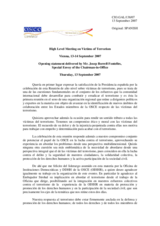 Opening Statement by Mr. Borrell Fontelles, Special Envoy of the OSCE Chairmanship (es)