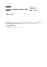 Opening Statement by Amb.Titorenko, Head of the Russian delegation (ru)