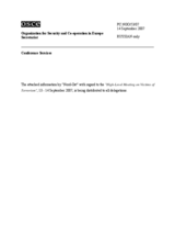 Contribution by the Nord-Ost Organization (2)