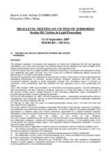 Introductory Statement by Mr. Dambruosu, Prosecutor Office Milan, Italy