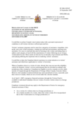 Statement by Mr. Wilkins, Policy Centre for Victim Issues, Canada