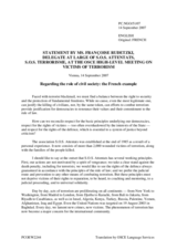 Introductory Statement by Ms. Rudetzki,  S.O.S Attentats, France