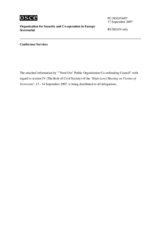 Contribution by Nord-Ost Public Organization Co-ordinating Council