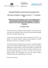 EU Closing Statement