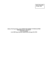 Address on Victims of trafficking: Women in night clubs