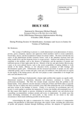 Statement by Monsignor Michael Banach