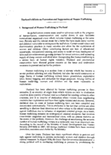 Written contribution on Thailand s efforts in prevention and suppression of human trafficking