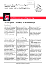 Factsheet on Council of Europe Action against Trafficking in Human Beings