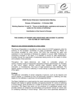 Report on non-criminal remedies for crime victims