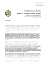 Statement by Dr. William Inboden