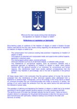 Reflections on Legislation on Spirituality