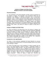 Religious Freedom in the Slovak Republic