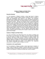 Religious Freedom in Belgium