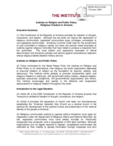 Religious Freedom in Armenia