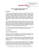 Report: Religious Freedom in Serbia
