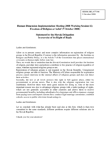 Statement in exercise of the Right of Reply