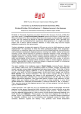 Intervention on 'Displaced persons in the Caucasus'