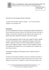 Intervention on asylum policy