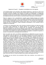 Contribution on migrants