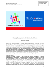 Statement on 'Diversity Management in the Municipality of Vienna'