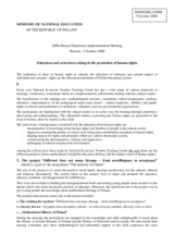 Statement on human rights education