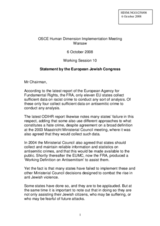 Statement on Antisemitism