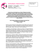 Intervention by Ronald Eissens