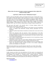 Written contribution on 'Efforts of the civil society in Georgia to counteract propaganda of hate in light of the Russian-Georgian conflict'