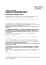 Statement on hate crimes against migrants