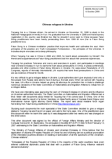 Written contribution on 'Chinese refugees in Ukraine'