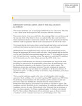 Contribution on the Belarusian elections