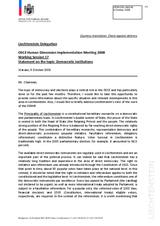 Statement on democratic institutions