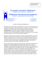 Written contribution - Views at Odds on Democracy