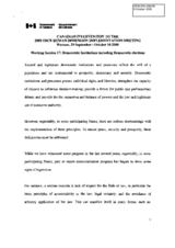 Statement on democratic elections