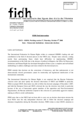 Intervention on democratic elections