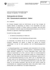 Statement on democratic institutions