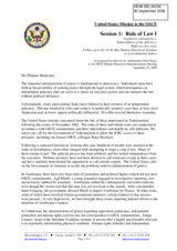 Statement by Ambassador Julie Finley