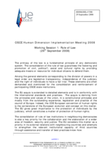 EU statement on the Rule of Law