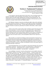 Statement by Ambassador Robert Pearson