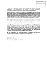 Comments on the Remarks made by the Russian representative