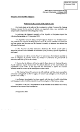 Statement in the exercise of the Right to Reply