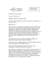 Terms of reference of the Expert Council on NGO law