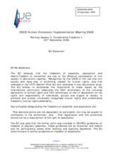 EU Statement on fundamental freedoms