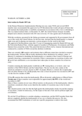 Intervention on the death penalty