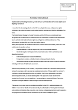 Statement on 'Protection of human rights and fighting terrorism'