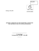 6th Activity Report of the Advisory Committee on the Framework Convention for the Protection of National Minorities