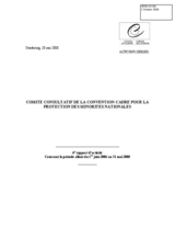 6th Activity Report of the Advisory Committee on the Framework Convention for the Protection of National Minorities (fr)