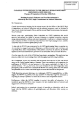 Canadian intervention on protection of rights of national minorities