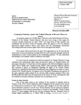 Written Contribution on 'Continuing Violations against the Turkish Minority of Western Thrace in Greece'